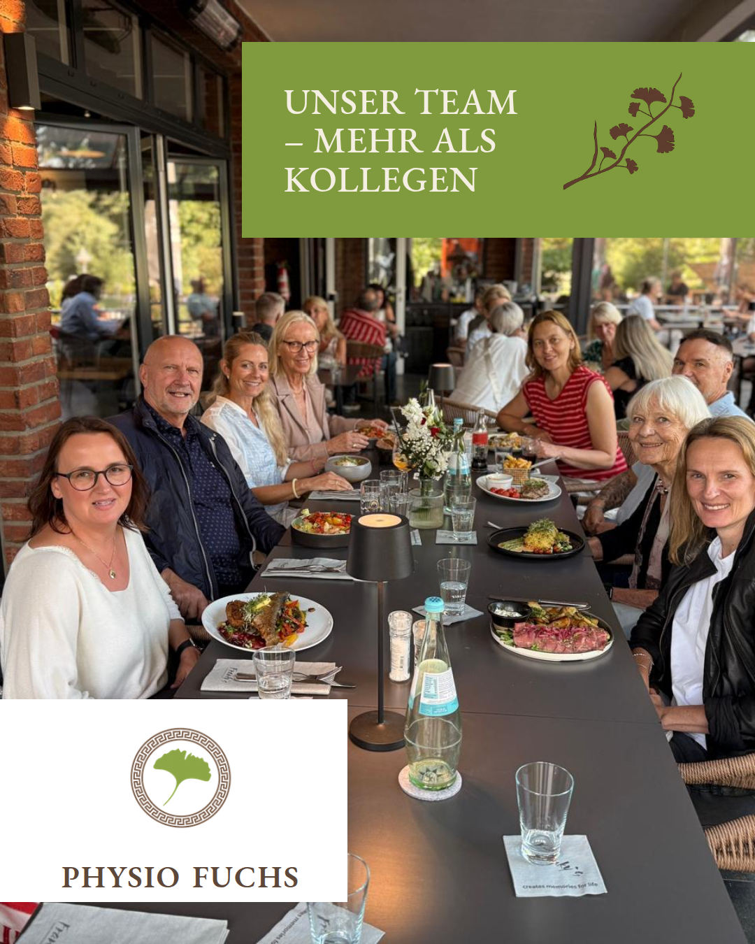 Lustiges Beisammensein vom Team Praxis Physio Fuchs